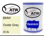 Preview: BMW, Oxide Grey, X1A: 500ml Lackdose, von ATW Autoteile West.